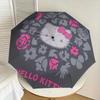 1pc Hello Kitty Floral Design Umbrella with Plastic Handle,Suitable for All Seasons Home Travel Outdoor UmbrellaSanlio576