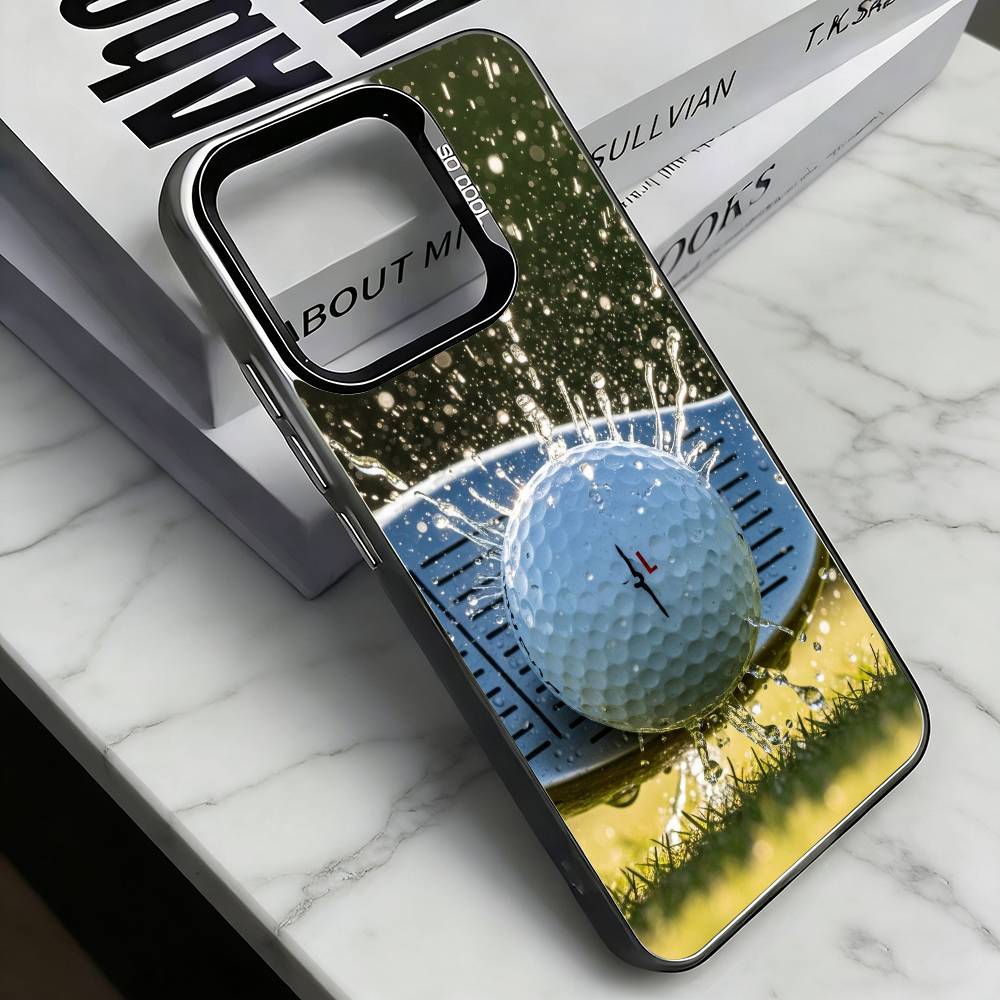 

the sport of golf Phone Case For iPhone 17,16,15,14,13,12,11 Plus,Pro Max,XS,Colored Silver Plated Inside Cover iPhone16plus