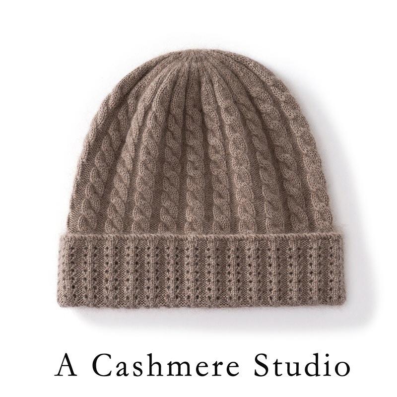 Autumn and Winter Fashion Hat Women's Warm Wool Hat Knitted Hat Cycling Winter Cashmere Hat Versatile Wool Hat