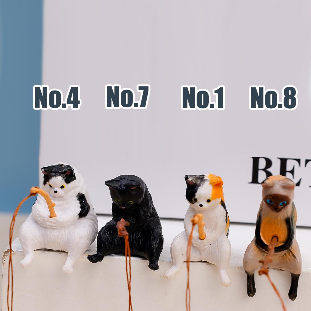 Ornamente Pisică Pescuit Ornamente Auto Consola Centrală Bord Auto Oglindă Retrovizoare Decor Ornament Rășină Accesorii Decor Interior Auto