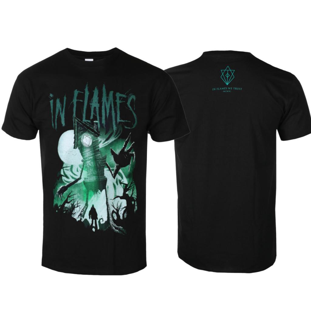 In Flames Kali Art Pattern Melodic Death Metal Band TShirt Casual Street Style Cotton TShirt For Unisex And Unisex