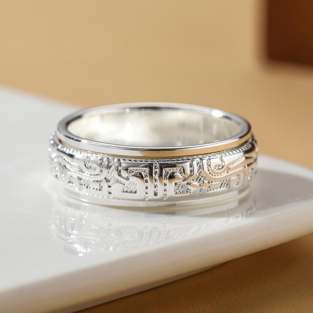 Blooming Rotatable Flower Ring - High-End Creative Design for Couples