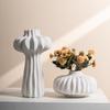 Decorative Big Belly Ceramic Vase with Light Luxury Style
