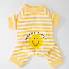 Autumn/Winter Smiley Face Banana Dog & Cat Four-Legged Outfit for Small Pets