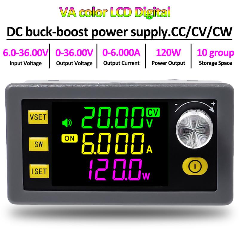 1PC DC-DC 6-36V Buck Boost Converter Adjustable Regulated Power Supply Input Constant Voltage Constant Current Solar Charging Module