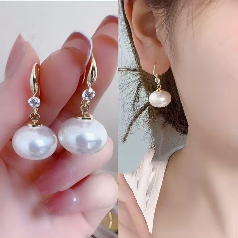 925 Silver Needle Geometric Pearl Earrings For Women Fashion Earrings Flowing Tassel Earrings Elegant Jewelry