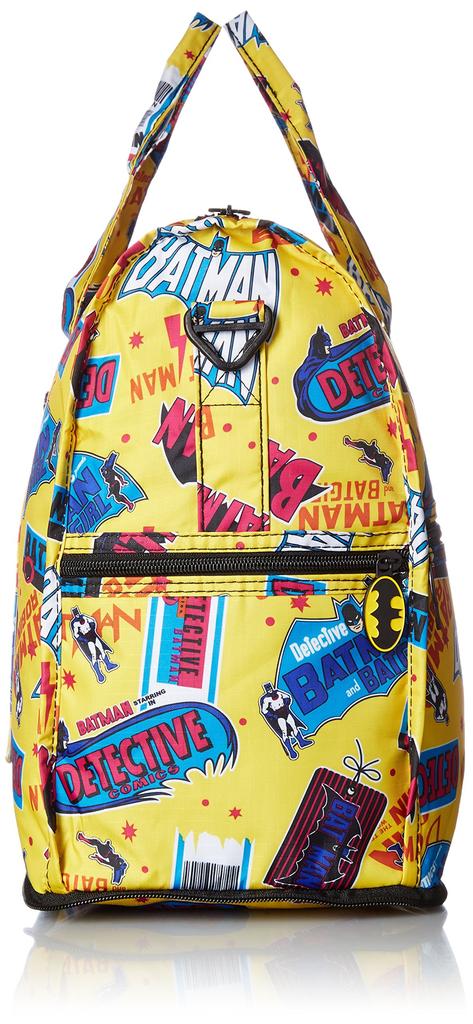 Hapitas Folding Boston Bag Wide Variety of Sticker Yellow (Medium), Shifre, Patterns, Compact, BT5.