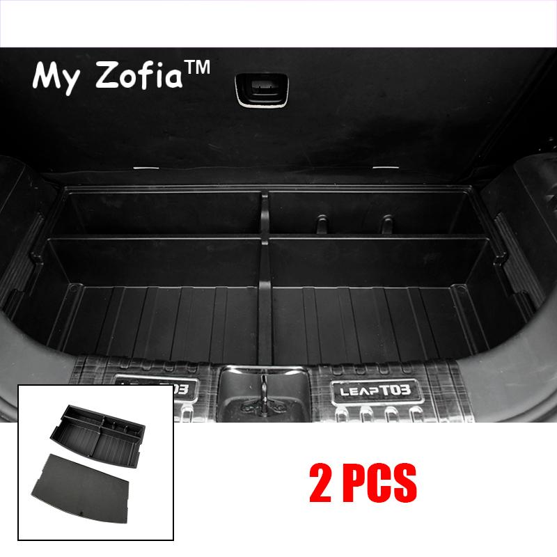 For Leapmotor T03 2024 2025 2026 Car Rear Trunk Box Luggage Panel Fit Storage Box Cover  Patch Guard Plate Protection Accessorie