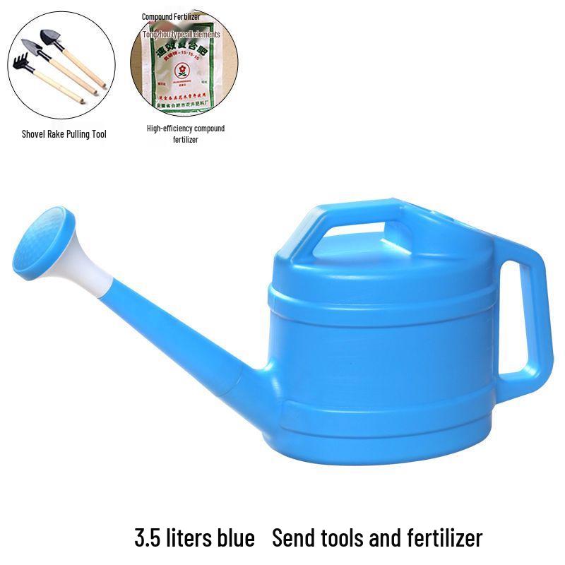 Large Capacity Garden Watering Can with Long Spout and Thickened Plastic