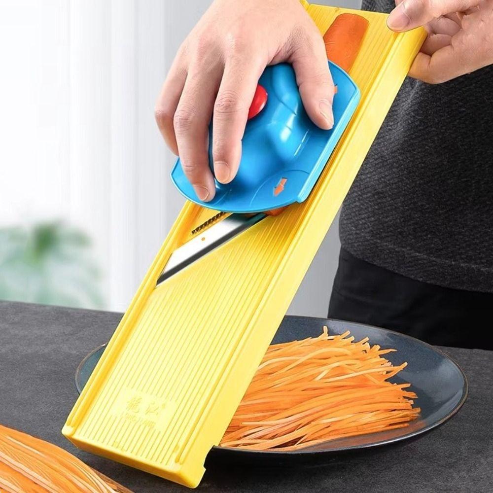 Manual Vegetable Cutter Plastic Speedy Slicing Potato Shredder Stainless Steel with Hand Protector Julienne Cutter
