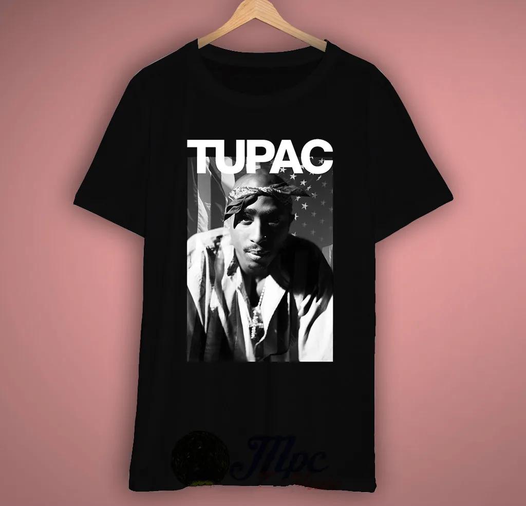 

2pac Hiphop Legend Rapper Tupac Shakur TShirt 100 Cotton ONeck Summer Short Sleeve Casual Mens Tshirt Size S3XL S