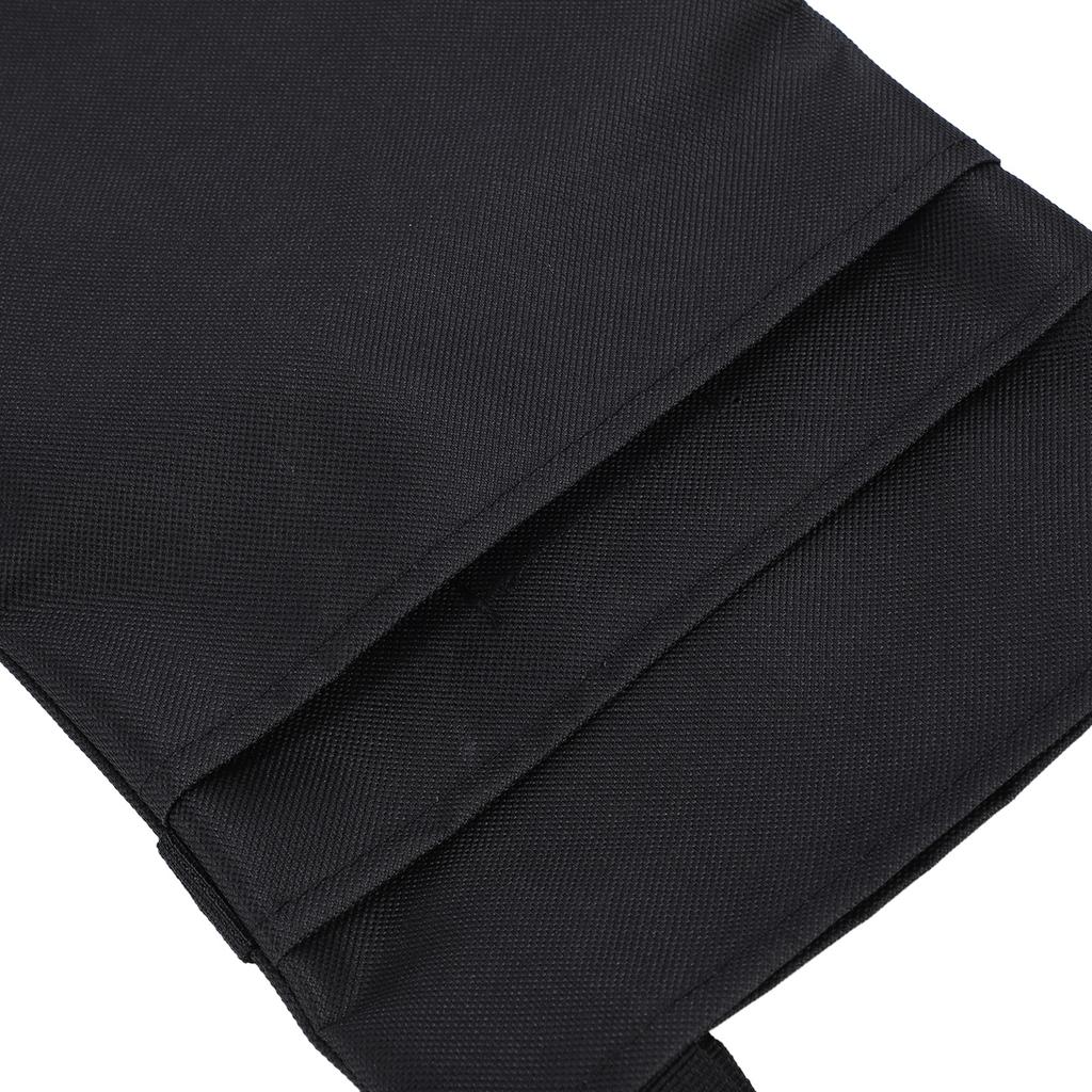 Crutch Bag Oxford Cloth Strap Fixation Multifunction Portable Crutches Pouch 7.87x11.81in Black