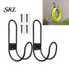 Weather Resistant Cable Hanger Heavy Duty Garden Hose Holder, Wall Mount Iron Water Indoor Cleaning Tool Storage Hanger, Multi-functional Organizer