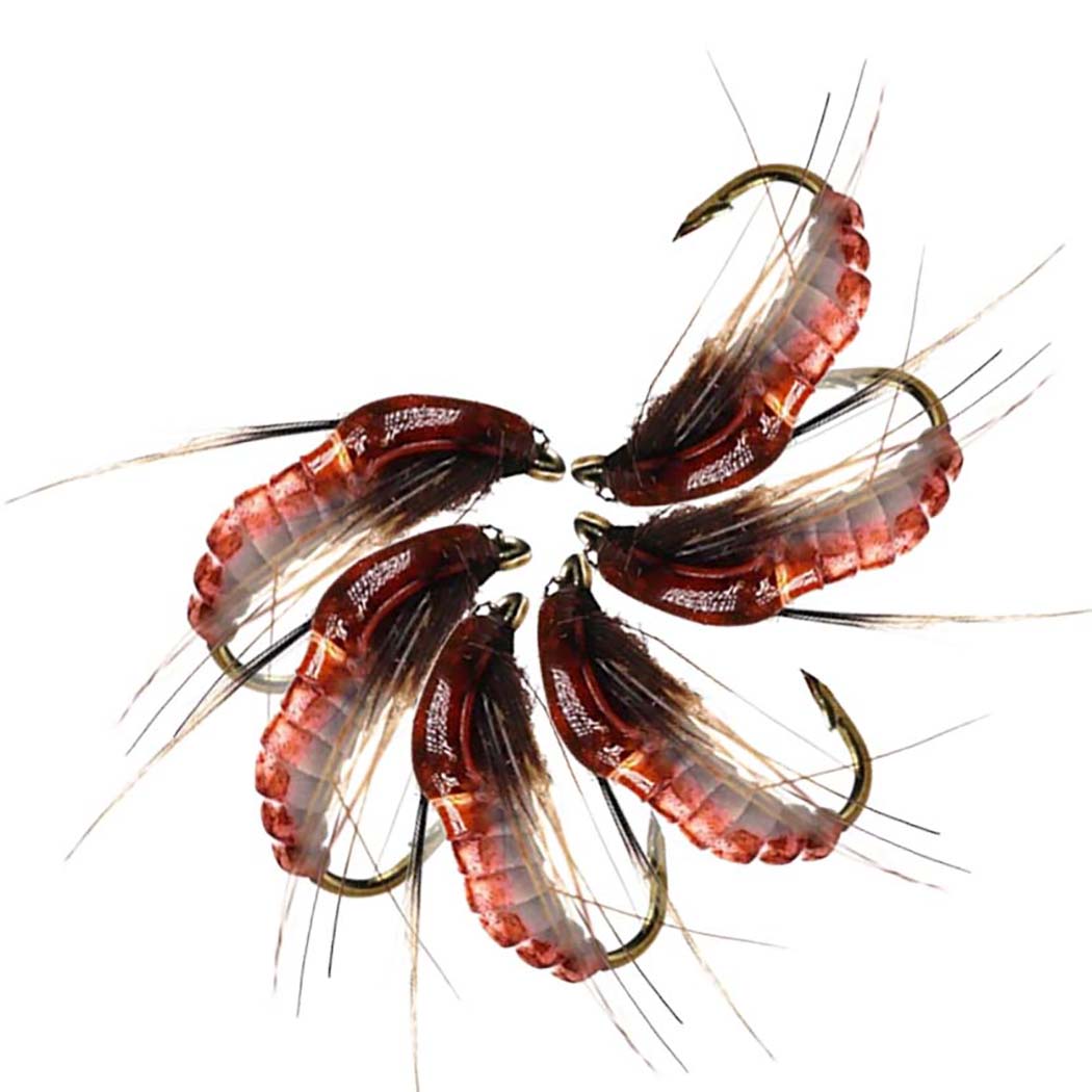 1/3 шт. нимфа Scud Fly Bug Форель Рыболовные мушки Искусственные насекомые Рыболовная — фото 15