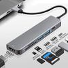 6 Ports USB C Hub To 4K HDMI-Compatible SD TF Card Reader USB 3.0 2.0 HUB Type C Charging Docking for MacBook iPad Samsung