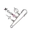 Fish Star Shells Pendant Brooch Sweater Pin Fashion Clothing Pin Decorative Lapel Pin Clothes Jewelry Fashion Accessory