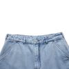 Li Ning Washed Vintage Mid-Rise Comfortable Versatile Straight-Leg Denim Shorts Men shorts Light-Blue AJSU013-1