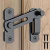 Set Stainless Steel Barn Locks - 180 Degree Flip and Slide Design, Durable for Pet Doors, Garages, Bathrooms, Windows Use/security Enhancements