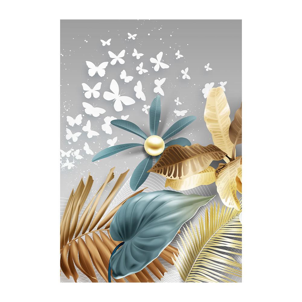 

Modern Golden Butterfly Leaves Canvas Painting Frameless Nordic Posters Wall Art Prints for Living Room Home Decor Artworks 20x30cm