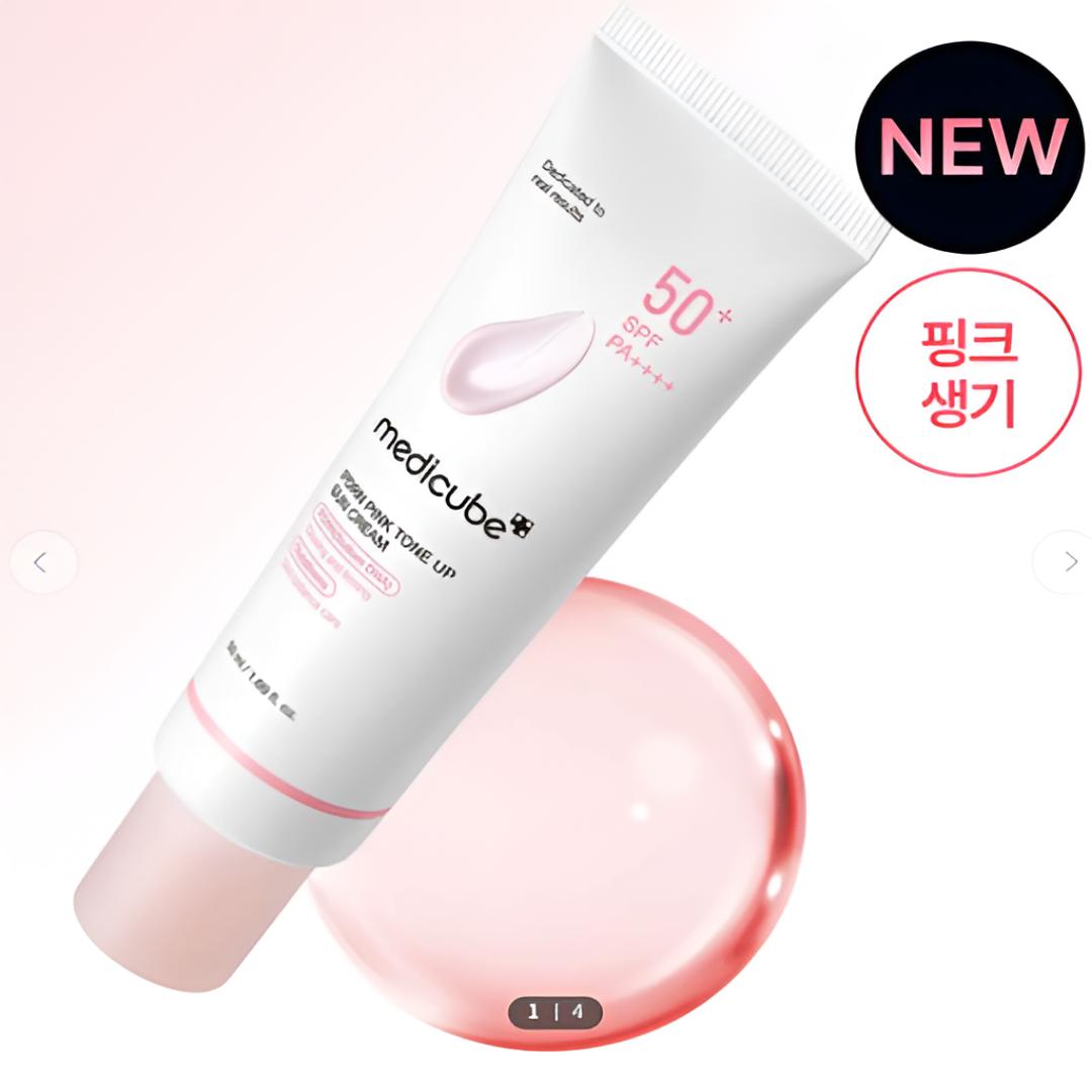 [Medicube] PDRN Pink Tone-Up Sunscreen SPF50+ PA++++ 50 ml