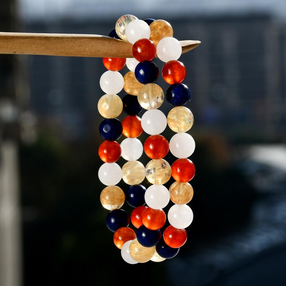 2024 Fashion Colorful Agate & Jade Crystal Bracelet - Valentine's Day Gift for Women