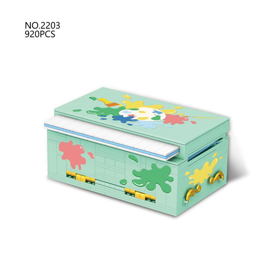 Нетоксичный Городской Уличный Пейзаж Мелкие Детали Строительный Блок Мини-Дом Секретная Шкатулка Арт-Студия Конструкция Собранный Детские Игрушки no box