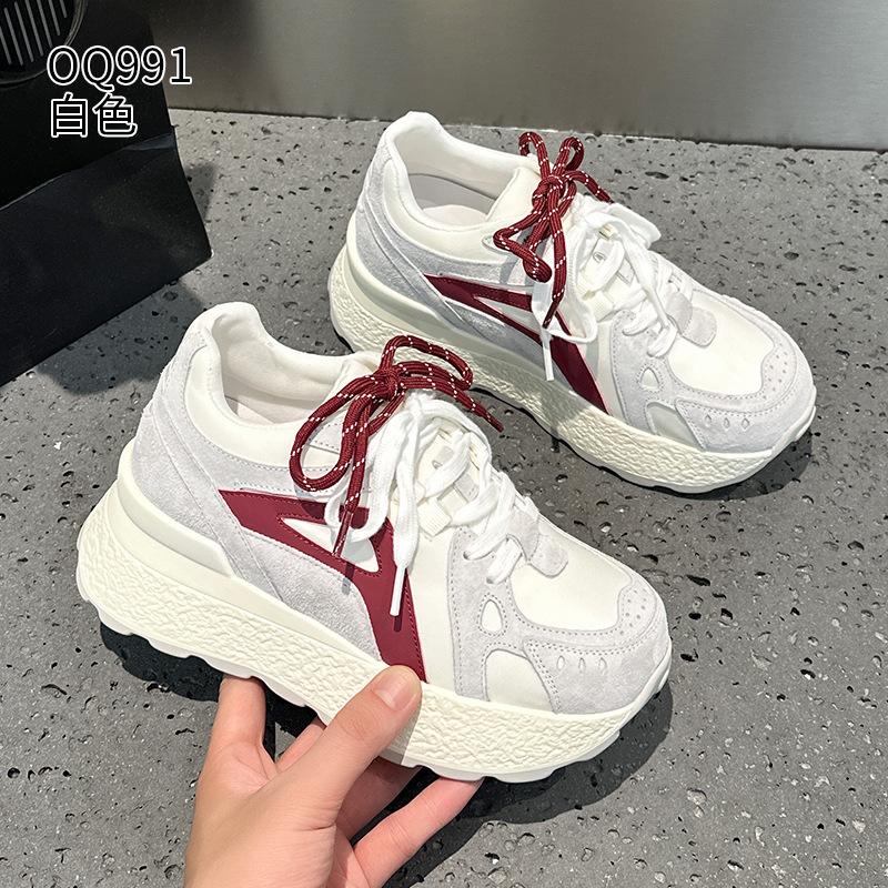 Forrest Gump Shoes Autumn New Leather Platform Small Breathable Sports and Leisure Shoes