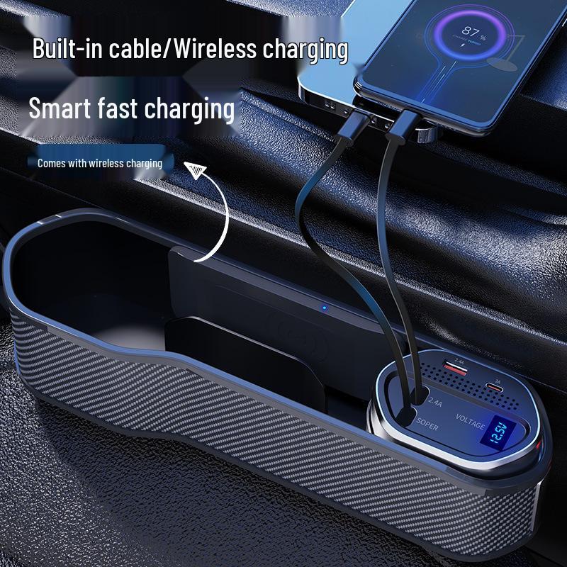 12th Gen Multifunctional Storage Box with Digital Display & Wireless Fast Charging