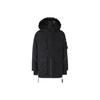 Terrex FW22 tvirta gobtuvu kailinė apykaklė su užtrauktuku išsiuvinėta logotipu pūkinė striukė Unisex striukės juodos HM9698