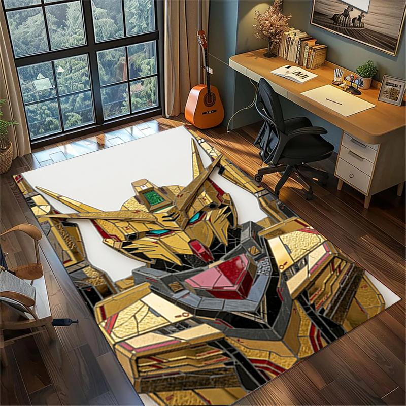 Gundam Living Room Rug Large Area Non Slip Washable Floor Mat Bedroom Decor