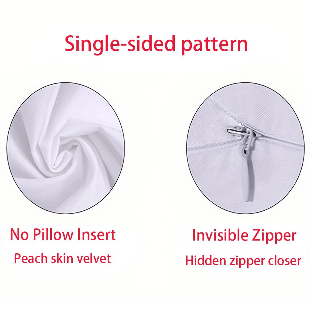 4-Piece Santa Claus Reindeer Tree Bow Pillowcase Set, Vintage Gold And White Comfortable Soft Decorative Cushion Covers