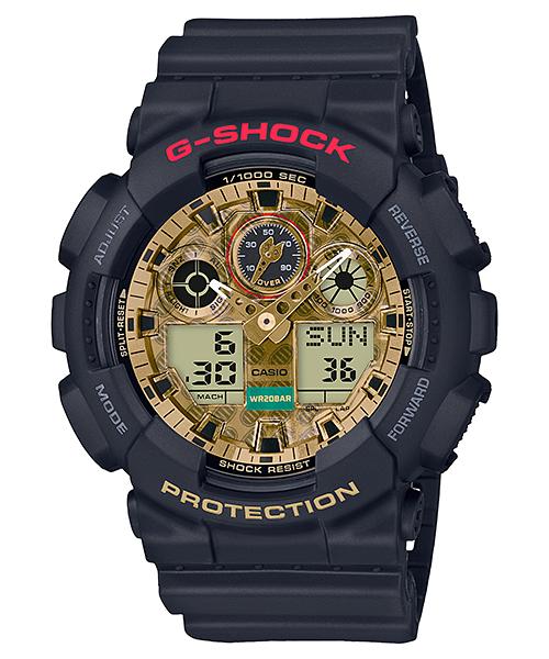 

Casio G-SHOCK Men s Resin 200M Water Resistant Digital Shock Resistant Quartz Watch GA-100TMN-1A чёрный