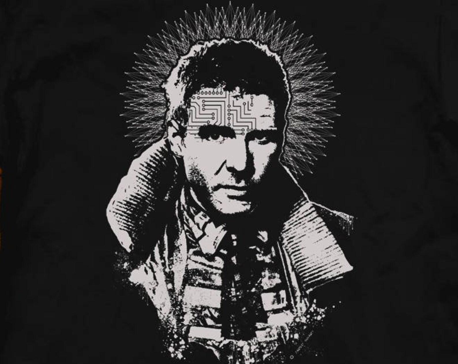 Blade Runner T shirt: Jared Swart Artwork, Sci-Fi Movie pop-art S