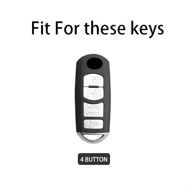 Black Warrior Style Tpu Car Key Case Cover For Mazda 2 3 6 Demio Atenza Axela Cx-5 Cx5 Cx-3 Cx7 Cx-9 3 4 Cx30 -