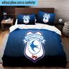 Cardiff Fc Crest 3PCS Print Bedding Set, Includes A Duvet Cover and Two Pillowcases for Bedroom, Dormitory, Suitable for All Seasons