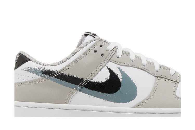Men's Sneakers Nike Dunk Low Stencil Swoosh White/Light Stone/Black