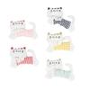 Soft Plaid Fabric Stuffed Kitten Ornament Cute Plush Cat Patch DIY Handmade Accessory for Scrapbooking Clothes Bag Decor