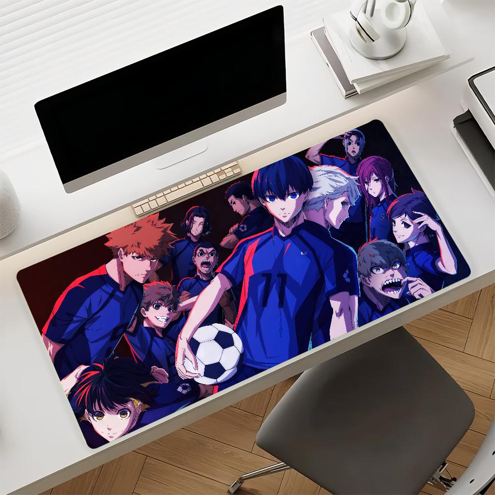 Anime BBlue LLock Mouse Pad Nonslip Rubber Gamer Balance Computer Mat Decoracion Deskmat Laptop Office Large