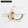 Aluminum Alloy Door Hook: Single/Double Wall, Bathroom & Kitchen Clothes Hanger