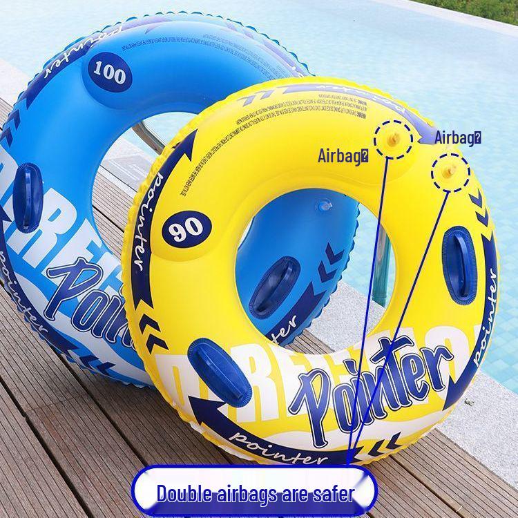 Adult & Children's Inflatable Swim Ring: Thickened Lifebuoy & Underarm Float for Beginners