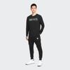 Nike Casual Lace-up Fleece-lined Knit Sweatpants Men Bottoms Black DD6268-010