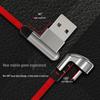 Braided Round Head Dual Elbow Fast Charging Cable for Apple Devices