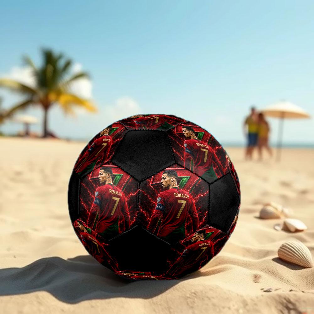 1pc Cristiano Ronaldo Soccer Ball Size 5 Indoor Soccer Ball Fashion Colorful Backyard Game - Great For Sports Fans Gift HE20