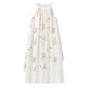 Qiushui Yiren Elegant Floral Sleeveless Dress