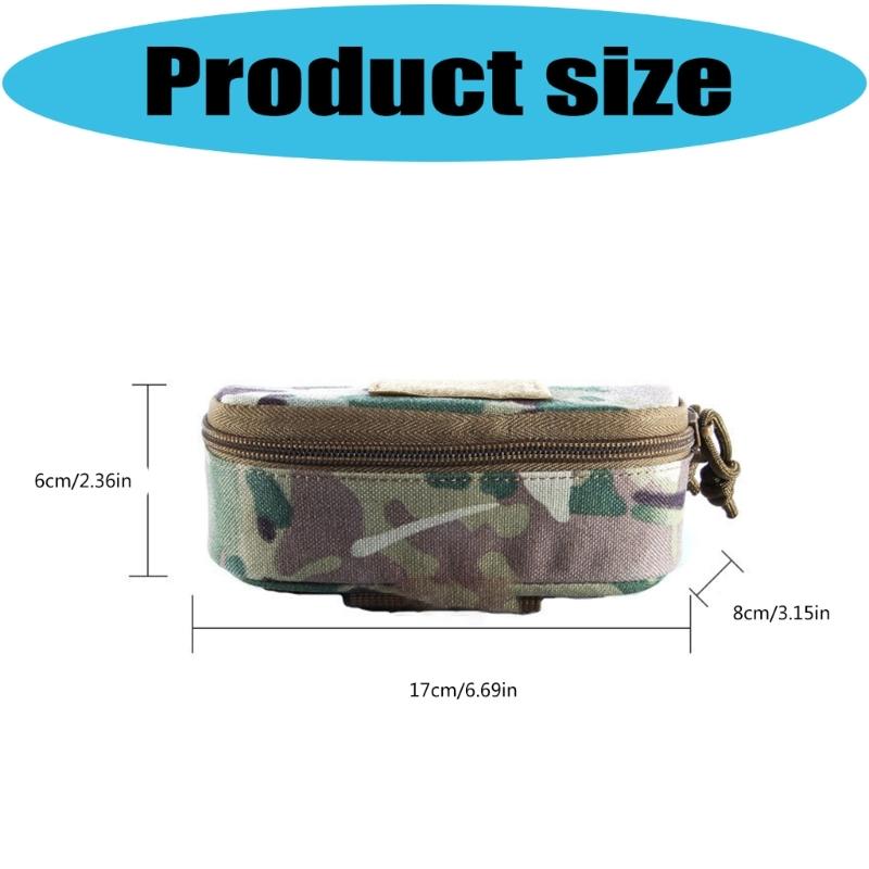 Sunglasseses Case Carrying Case Glasses Holder Waist Attachment For Camping Easy Opening Zip Pouch