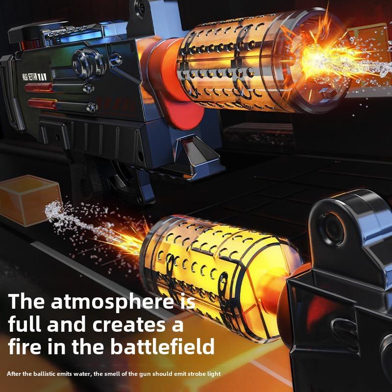 Non-Toxic Electric Water Gun Toy With Flare Flame Lights Automatic Children'S Water Machine Splashing Outdoor Beach Toys For Kids Children Gift
