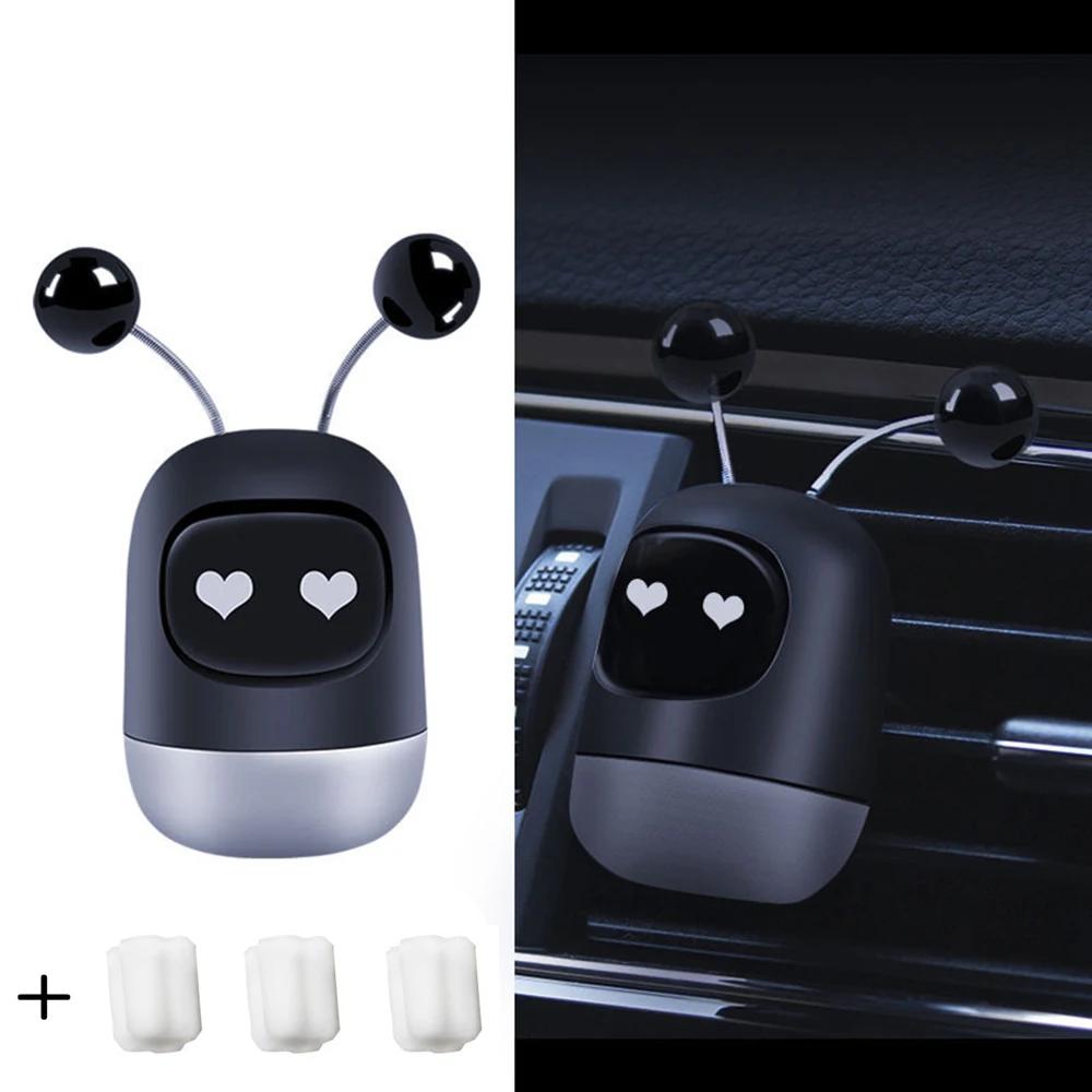 Car Air Freshener Auto Creative Mini Robot Air Vent Clip Parfum Flavoring Ventilation Outlet Aromatherapy Automotive Interior