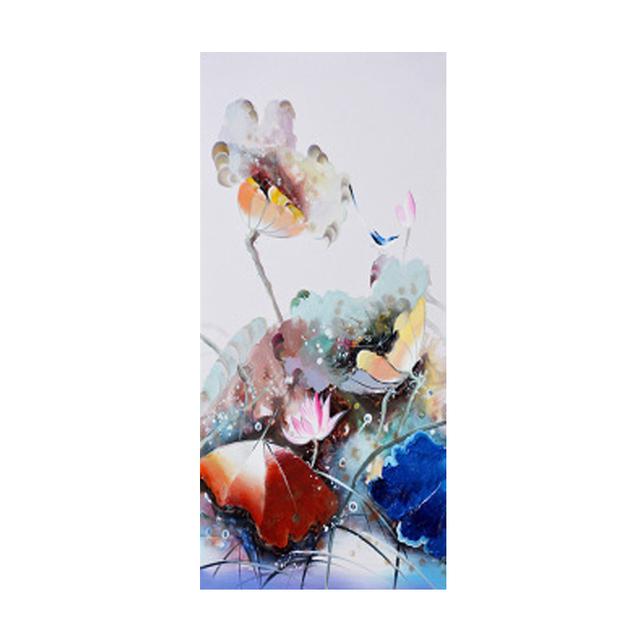Modern New Chinese Style Watercolor Lotus Flower Fish Wall Pictures For Living Room Home Decor Canvas Print Poster Gallery Art No Frame