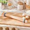 Sturdy Baker Accessories for Home Rolling Pin with Thickness Rings, Ergonomic Measurement Markings Kitchen Tool, Durable Stainless Steel Utensil