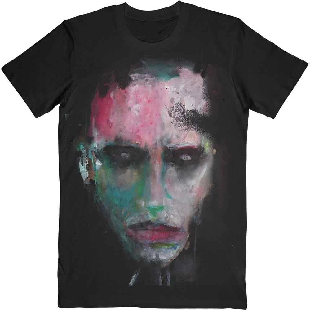 

Official Marilyn Manson T Shirt We Are Chaos Mens Black Rock Metal Tee Merch 4XL